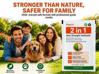 🔥 Advanced 2-in-1 Pro+ Herbicide | Upgraded Formula for 6-Hour Rapid Kill, Root Eradication & Destroys Glyphosate-Resistant Weeds KB
