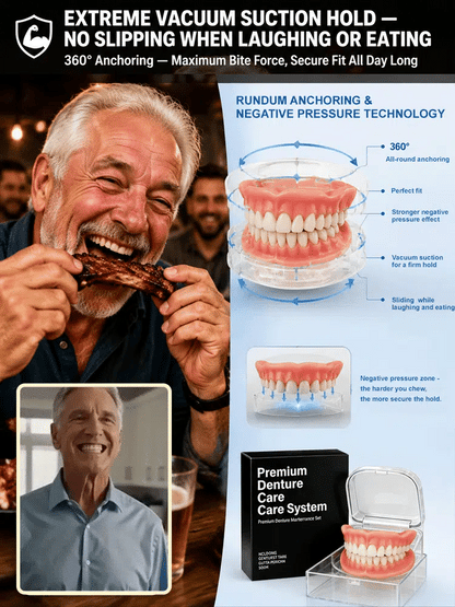 Premium Comfort-Fit Denture Set – Natural Look, Secure Fit, Confident Smile