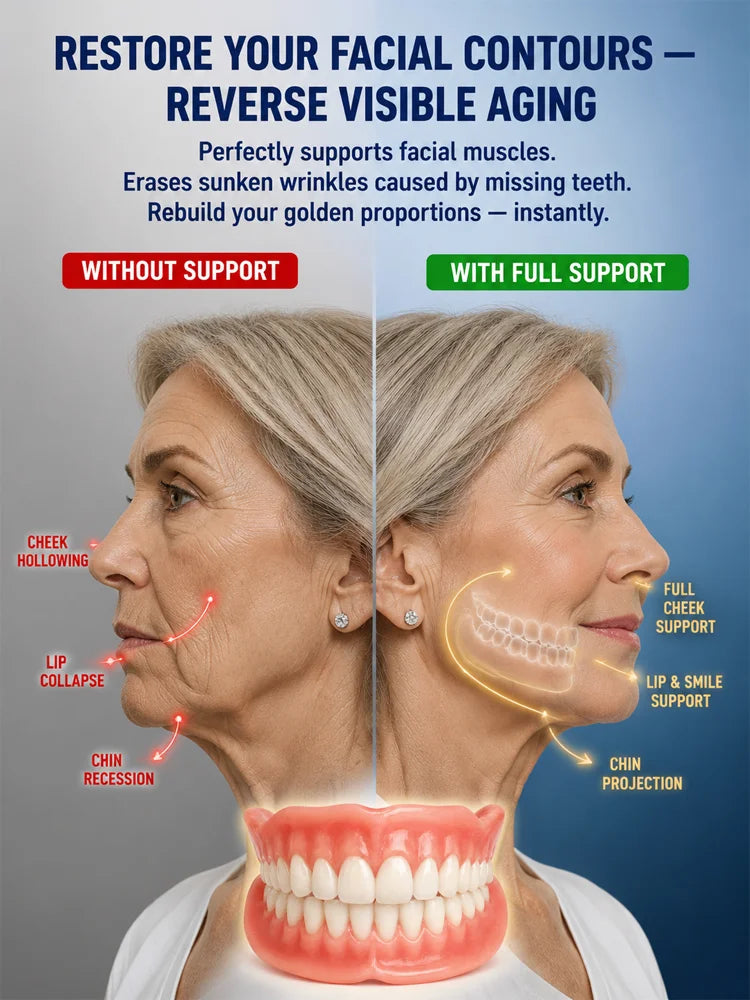 Premium Comfort-Fit Denture Set – Natural Look, Secure Fit, Confident Smile