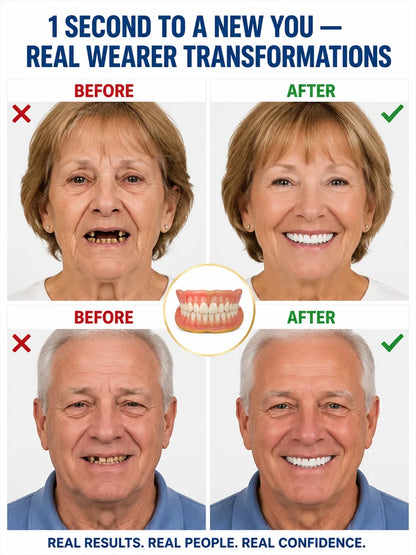 Premium Comfort-Fit Denture Set – Natural Look, Secure Fit, Confident Smile