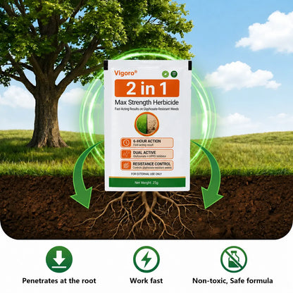 🔥 Advanced 2-in-1 Pro+ Herbicide | Upgraded Formula for 6-Hour Rapid Kill, Root Eradication & Destroys Glyphosate-Resistant Weeds KB