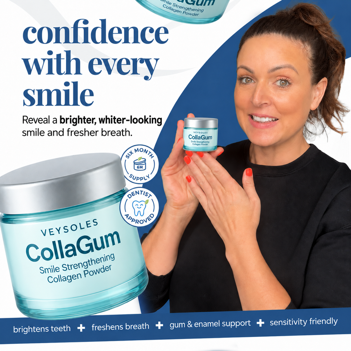 CollaGum™ – Daily Support for Receding Gums, Sensitivity & Gum Weakness