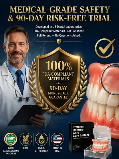 Premium Comfort-Fit Denture Set – Natural Look, Secure Fit, Confident Smile